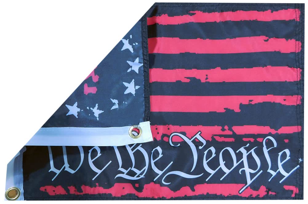 1776 Betsy Ross We The People Premium Quality Heavy Duty Fade Resistant 12x18 12"x18" 100D Woven Poly Nylon Boat Flag Banner Grommets
