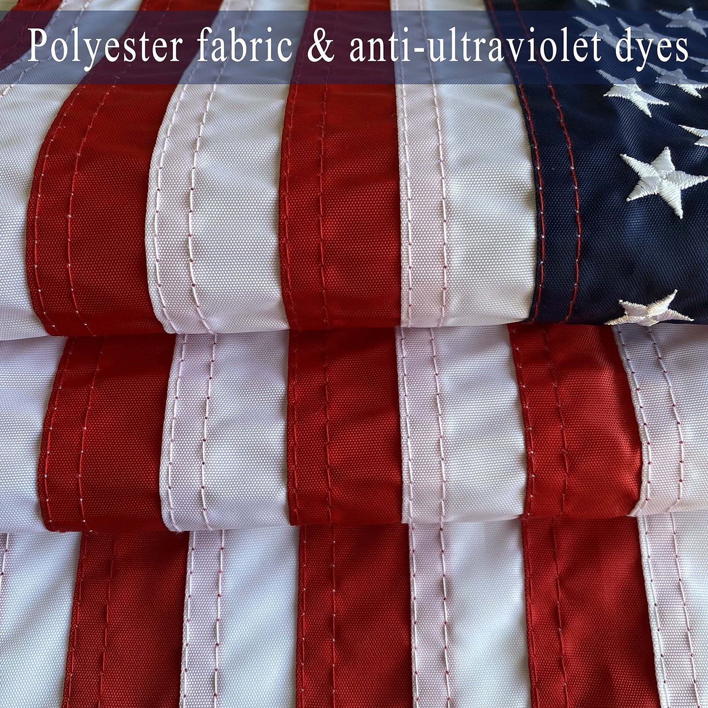 WDGG American Flag for Boat Flags Marine 12x18- (4 Heavy Duty Clips) Embroidered Stars and Brass Grommets (Resistant To Sunlight & Saltwater) US Boat Cabin Flag for Various Boat, Yacht