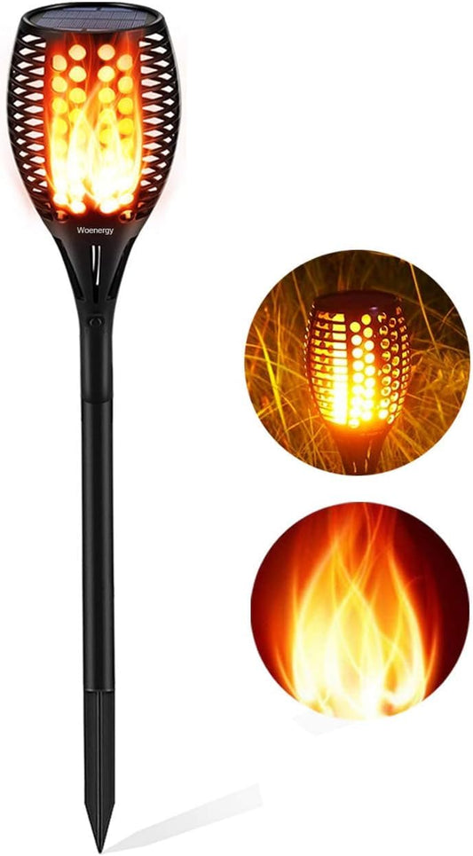 Aityvert Solar Lights, 43" Flickering Flames Torch Lights Outdoor Landscape Decoration Lighting Dusk to Dawn Auto On/Off Security Flame Lights for Yard Garden Pathway Driveway 1-Pack